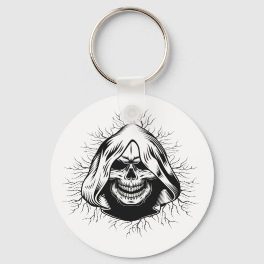 Skull Skeleton Halloween sleutelhanger (Voorkant)