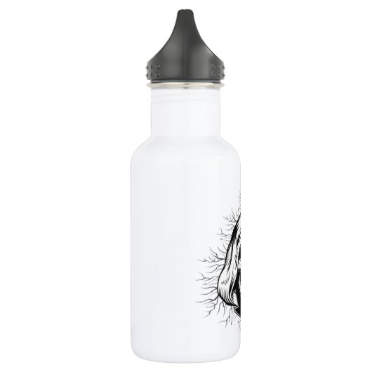 Skull Skeleton Halloween Water Fles (Links)