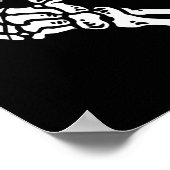 Skull Skeleton Hand Holding Red Heart Love Valenti Poster (Hoek)