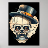 Skull Skeleton Poster wanddecoratie (Voorkant)