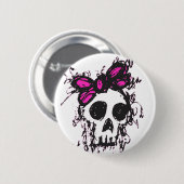Skull Sketch Ronde Button 5,7 Cm (Voorkant /achterkant)