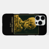  Skull Smoking – Unieke Van Gogh geïnspireerd iPhone Hoesje (Achterkant horizontaal)