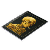  Skull Smoking – Unieke Van Gogh geïnspireerd Notitieboek (Linkerzijde)