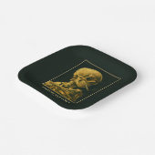  Skull Smoking – Unieke Van Gogh geïnspireerd Papieren Bordje (Gebogen)