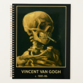  Skull Smoking – Unieke Van Gogh geïnspireerd Planner (Voorkant)