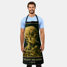  Skull Smoking – Unieke Van Gogh geïnspireerd Schort
