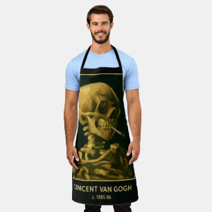  Skull Smoking – Unieke Van Gogh geïnspireerd Schort