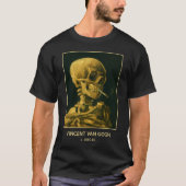  Skull Smoking – Unieke Van Gogh geïnspireerd T-shirt (Voorkant)
