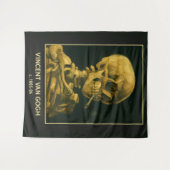  Skull Smoking – Unieke Van Gogh geïnspireerd Wandkleed (Voorkant (horizontaal))