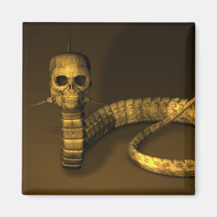Skull Snake Magneet