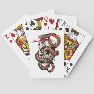 Skull & Snake Playing Cards | Edgy Design Pokerkaarten