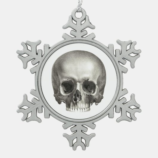 Skull Snowflake Ornament (Voorkant)