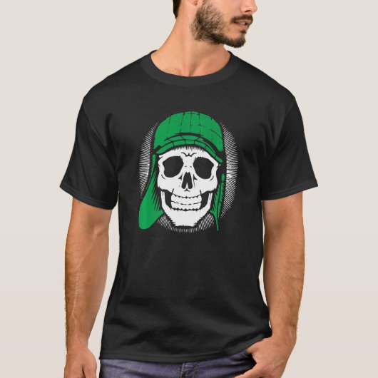 Skull Soldier Dia De Los Muertos Cool Mexican Day T-shirt (Voorkant)