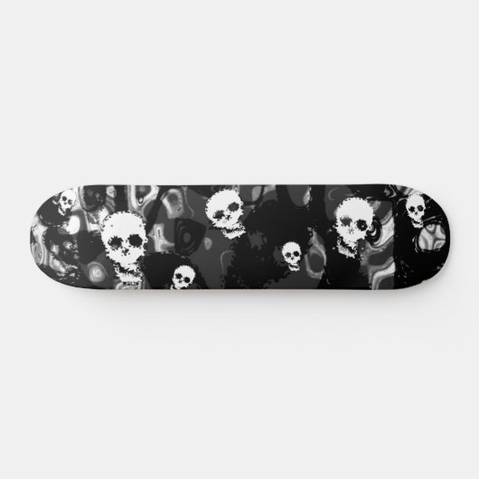 Skull Spect B&W skateboard (Horizontaal)