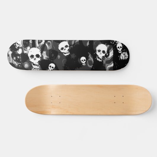 Skull Spect B&W skateboard (Horizontaal)
