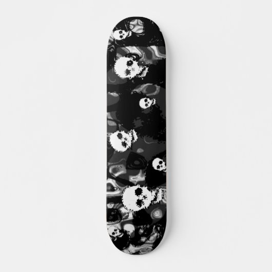 Skull Spect B&W skateboard (Voorkant)