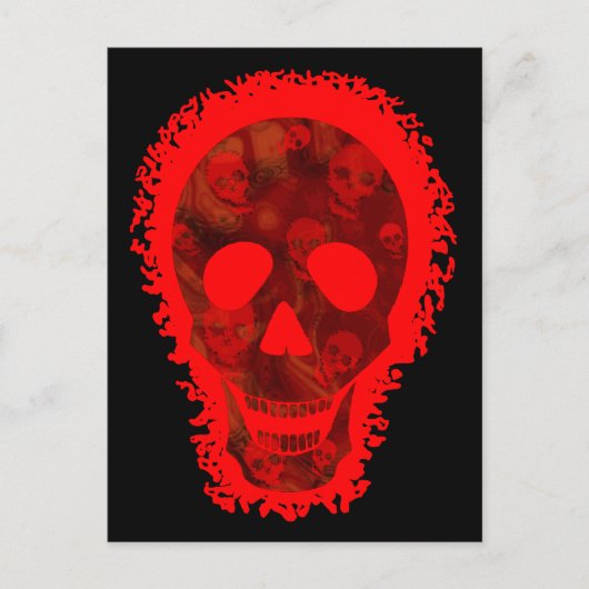 Skull Spect Big Skull Red briefkaart (Voorkant)