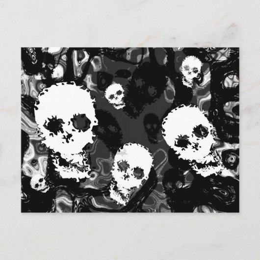 Skull Specters B&W briefkaart (Voorkant)