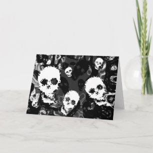 Skull Specters B&W-vergrotingskaart Kaart