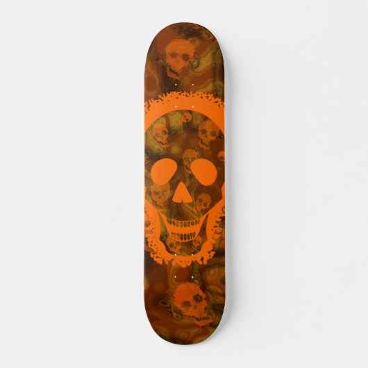 Skull Specters Big Skull Oranje skateboard (Voorkant)