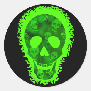 Skull Specters Big Skull-ronde sticker
