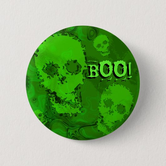 Skull Specters 'Boo!' knop Ronde Button 5,7 Cm (Voorkant)