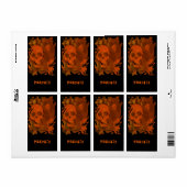 Skull Specters Oranje label 'Naam' (Full Sheet)
