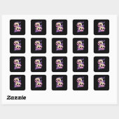 Skull Spell! Vierkante Sticker (Vel)