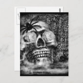 Skull-Spider en Roos-2012 Briefkaart (Voorkant / Achterkant)