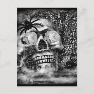 Skull-Spider en Roos-2012 Briefkaart