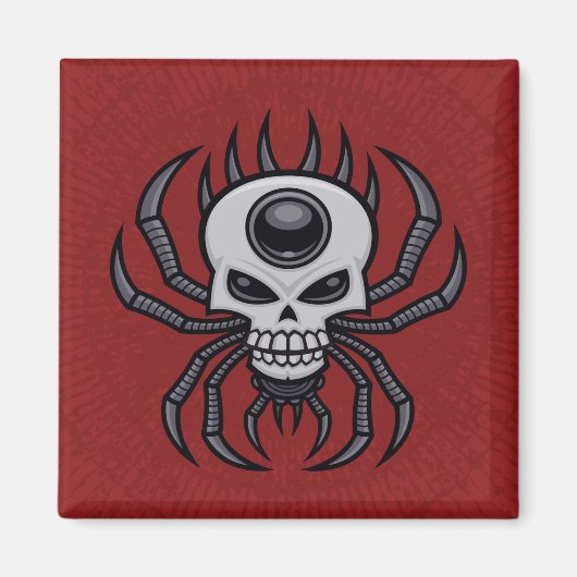 Skull Spider Magneet (Voorkant)