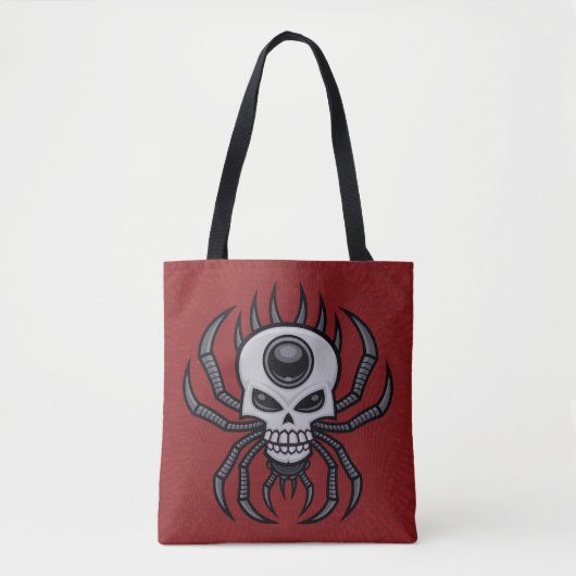 Skull Spider Tote Bag (Voorkant)