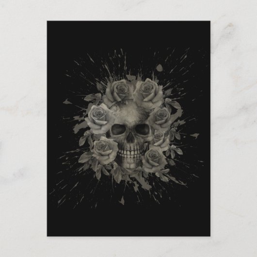 SKULL SPLASH BOEKET BRIEFKAART (Voorkant)