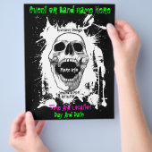 Skull Splatter Event of Band Flyer (Hand)