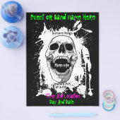 Skull Splatter Event of Band Flyer (Enkel)