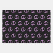 Skull Spooky Gothic Halloween 3 kleuren Inpakpapier Vel (Voorkant 3)