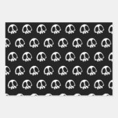 Skull Spooky Gothic Halloween 3 kleuren Inpakpapier Vel (Voorkant)