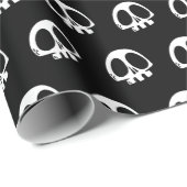 Skull Spooky Gothic Halloween Wrapping Paper Cadeaupapier (Rol Hoek)