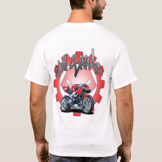 Skull Squadron Honda T-shirt (Achterkant)