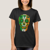 Skull St Patricks Day Irish Saint Patricks Day of  T-shirt (Voorkant)