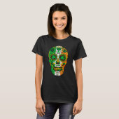 Skull St Patricks Day Irish Saint Patricks Day of  T-shirt (Voorkant volledig)