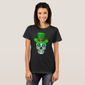 Skull St Patricks Day Irish Saint Patricks Day of  T-shirt (Voorkant volledig)