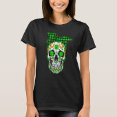 Skull St Patricks Day Irish Saint Patricks Day of  T-shirt (Voorkant)