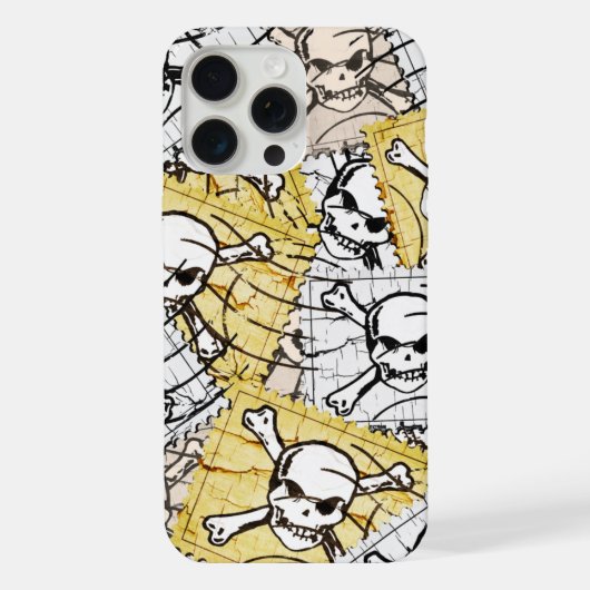 Skull Stamp iPhone Hoesje (Achterkant)
