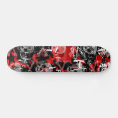 Skull Star Splatter Skateboard Deck (Horizontaal)