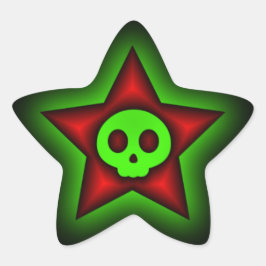 Skull Star Sticker