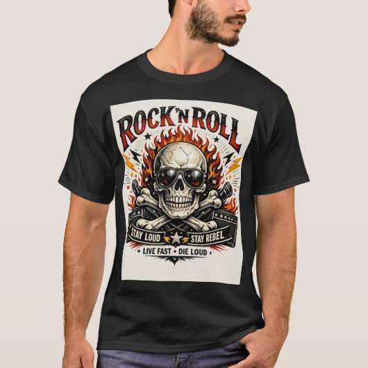 Skull Star: The Ultimate Rock & Roll Graphic T-shirt (Voorkant)