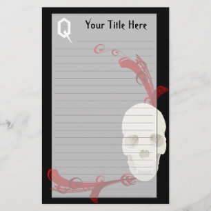 Skull Stationery Briefpapier