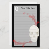 Skull Stationery Briefpapier (Voorkant / Achterkant)