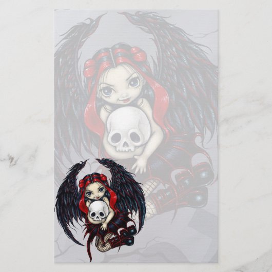 "Skull Stealer" — Stationery Briefpapier (Voorkant)